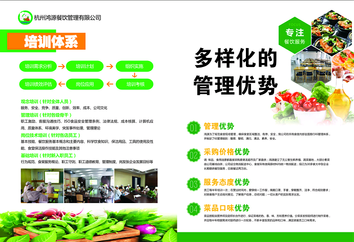 杭州鸿源餐饮管理有限公司专业承包经营工厂,学校,单位食堂承包,食堂